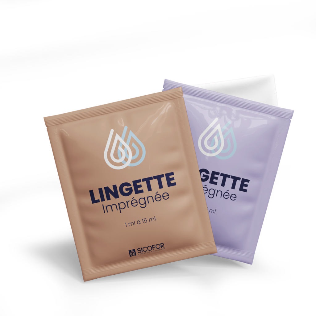 Lingettes imprégnées Monodose
