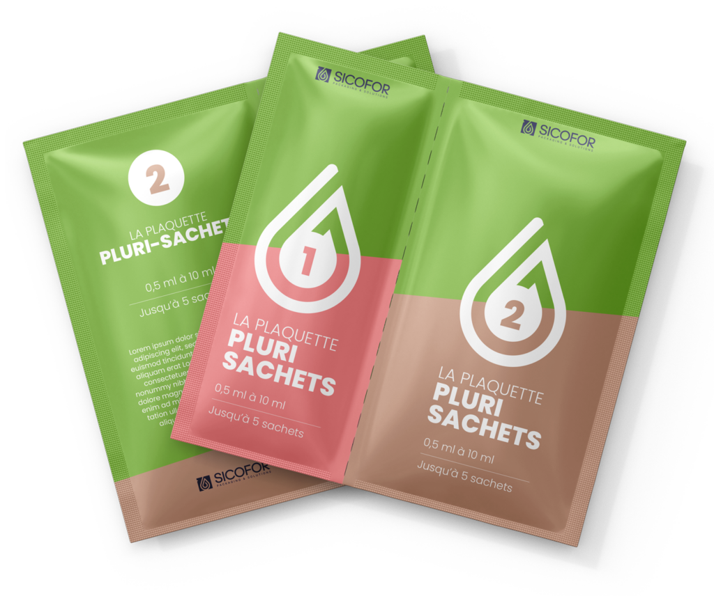 Plaquette pluri-sachets monodoses